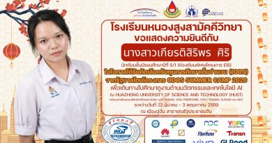 ขอแสดงความยินดีกับ นางสาวเกียรติสิริพร ศิริ