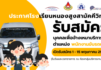 รับสมัครบุคคลเพื่อจ้างเหมาบริการ ตำแหน่ง พนักงานขับรถยนต์